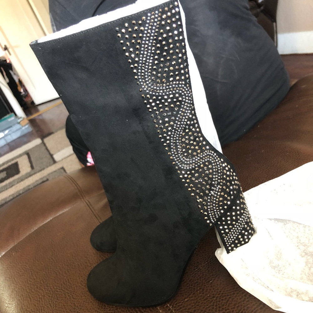 American glamour rhinestone booties